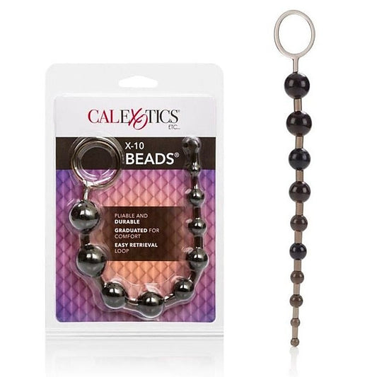 X-10 Beads Black - Anal Beads and Balls