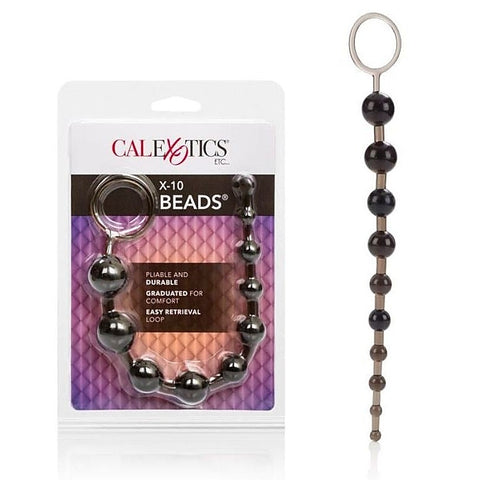 X-10 Beads Black - Anal Beads and Balls