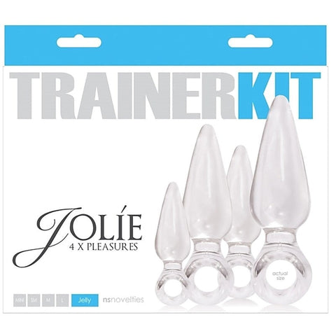Jolie Trainer Kit - Clear Butt Plug Set By Ns Novelties - Sex Kits