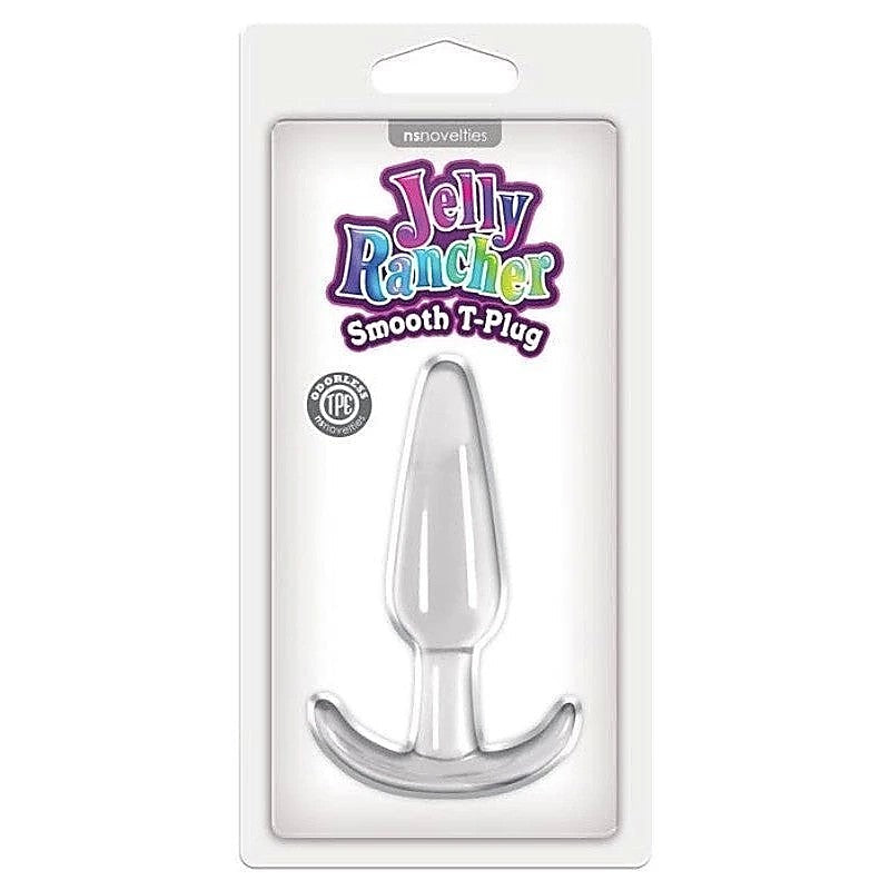 Jelly Rancher T Plug Smooth Clear By Ns Novelties - Butt Plugs