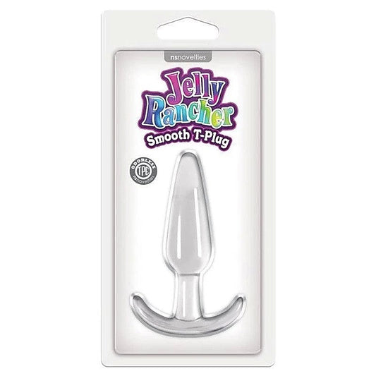 Jelly Rancher T Plug Smooth Clear By Ns Novelties - Butt Plugs