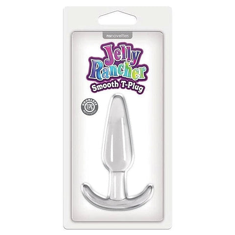 Jelly Rancher T Plug Smooth Clear By Ns Novelties - Butt Plugs