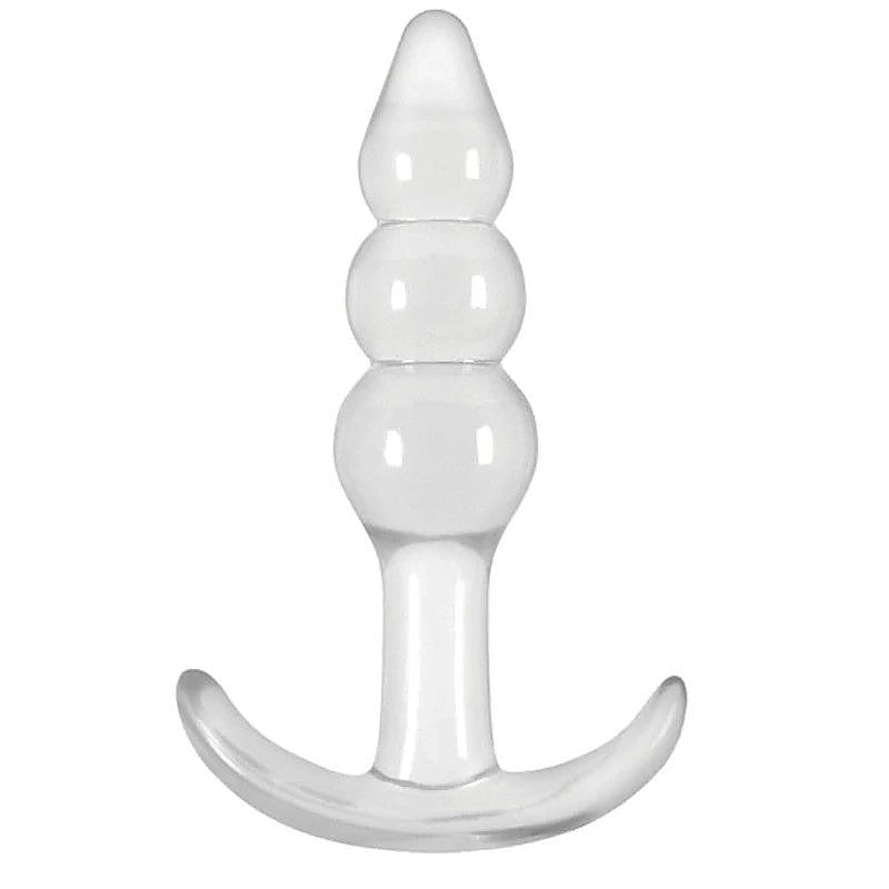 Jelly Rancher T Plug Ripple Clear By Ns Novelties - Butt Plugs