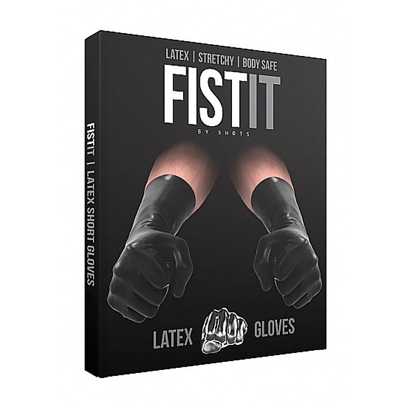 Fist-It Latex Short Gloves By Shots Toys - Wigs and Gloves