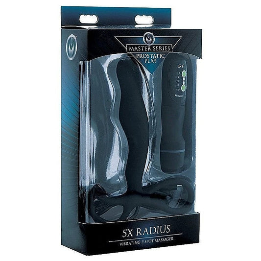 5X Radius Vibrating Silicone Prostate Massager By Xr Brands - Prostate Toys