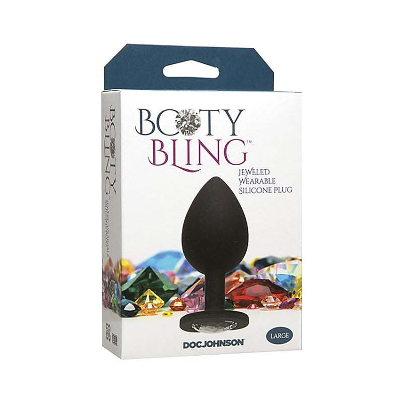Booty Bling Large Silicone Butt Plug By Doc Johnson - Clit Ticklers and Pulsators