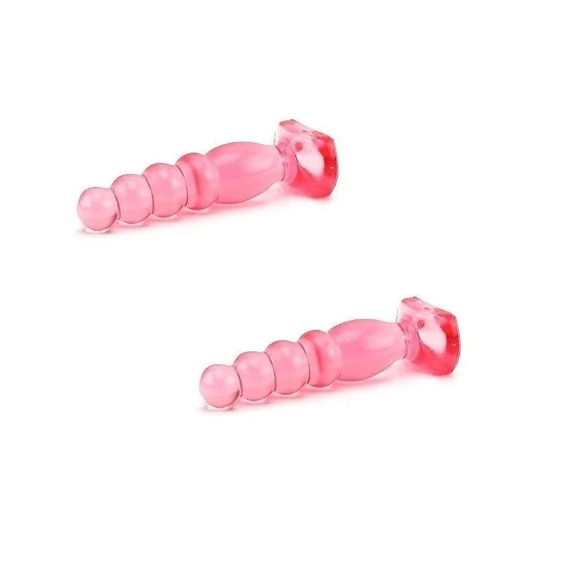 Crystal Jellies 5 Inch Anal Delight Pink By Doc Johnson - Butt Plugs