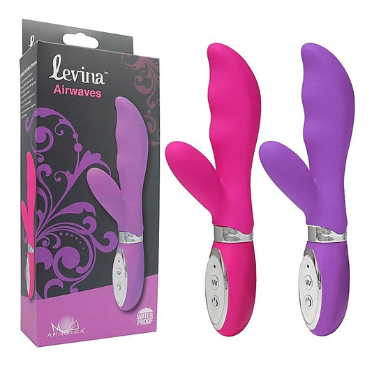 Aphrodisia Levina Airwaves Silicone Vibrator - Rabbit Vibrators