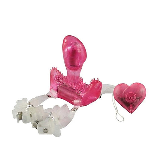 Aphrodisia Hearts & Flutter Vibrating Strap On - Strap On Sextoys