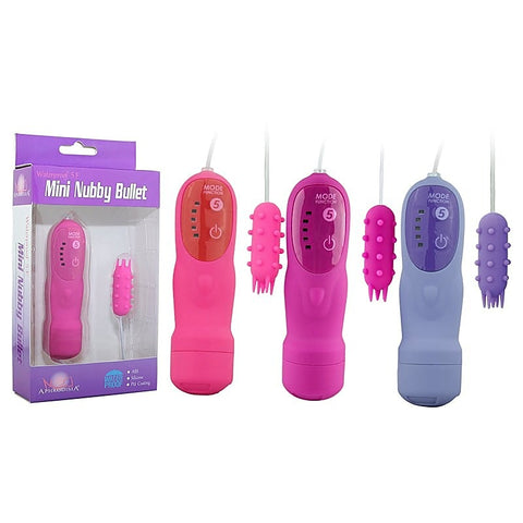 Mini Nubby Textured Silicone Bullet Vibrator by Aphrodisia - Bullet Vibrators