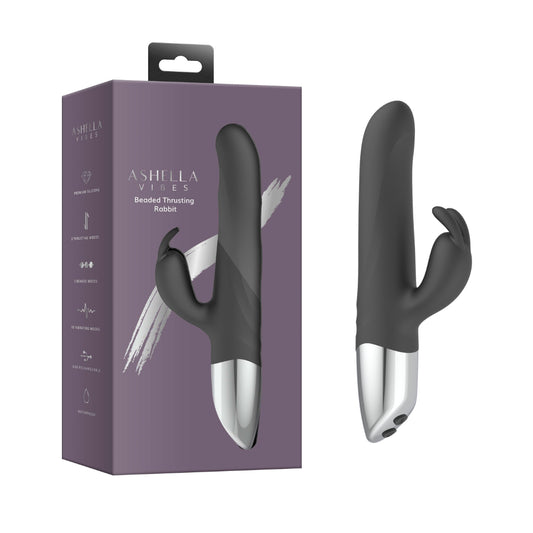 Ashella Vibes Beaded Thrusting Rabbit Massager - Rabbit Vibrators