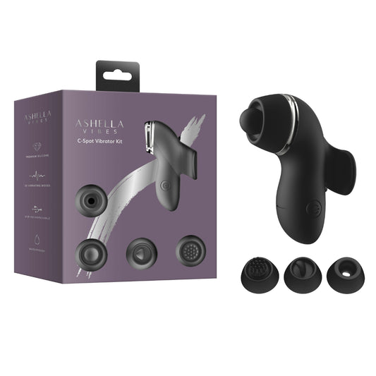 Ashella Vibes C-Spot Silicone Adult Vibrator Kit - Clit Ticklers and Pulsators