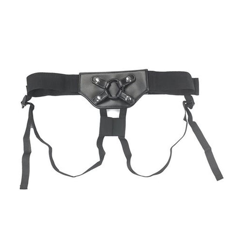 Addiction Strap On Harness With Silicone O Rings Black - Strap On Sextoys