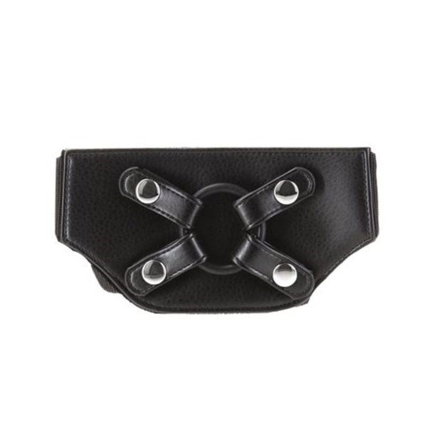 Addiction Strap On Harness With Silicone O Rings Black - - Strap On Sextoys