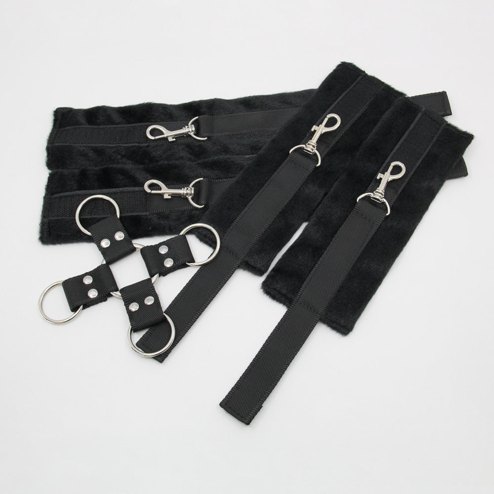 Berlin Baby PU Hog Tie Cross Shackle Piece - - Cuffs And Restraints