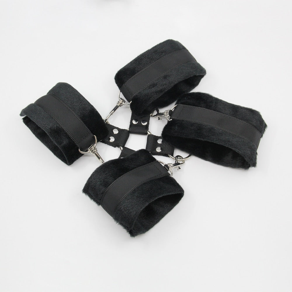 Berlin Baby PU Hog Tie Cross Shackle Piece - - Cuffs And Restraints