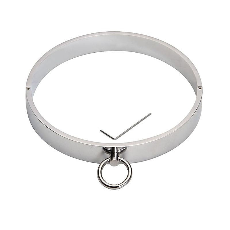 Mouaward Metal Slave Collar - Collars and Leads