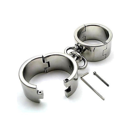 Premium Hardcore Metal Bondage Cuffs By Bdstyle - Cuffs and Restraints