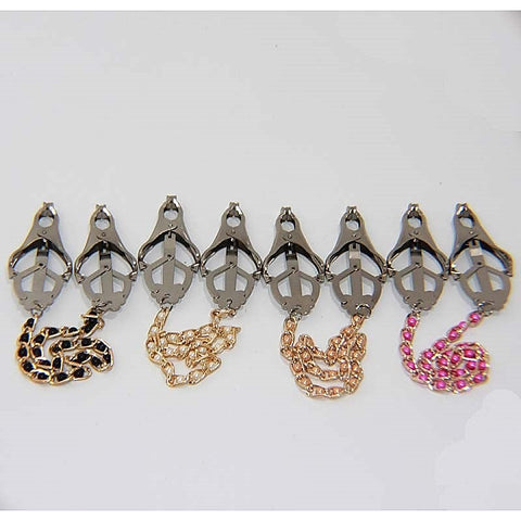 Clover Clamps Pearls & Chain by BDStyle - Breast and Nipple Toys