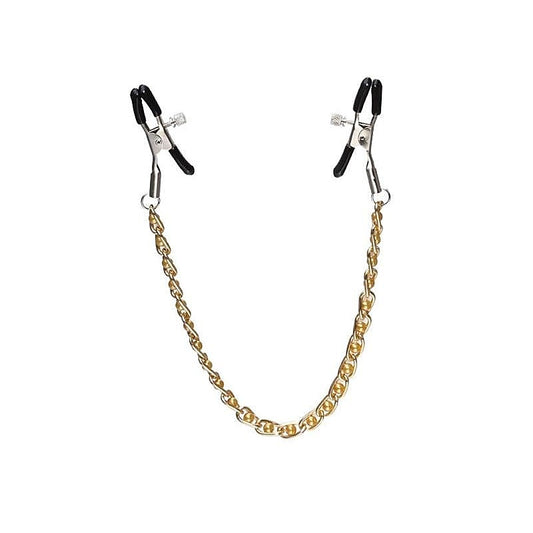 High Beam Nipple Clamps & Chain - Breast and Nipple Toys