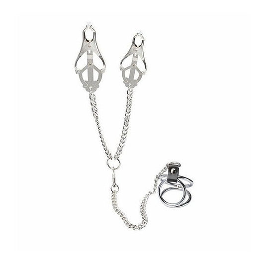 Welled Up Clover Clamps & Cock Ring - Breast and Nipple Toys