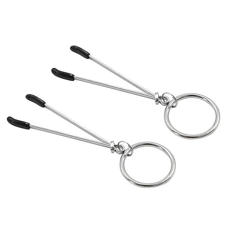 Tweezer Nipple Clamp With Metal O-Ring By Bdstyle - Breast and Nipple Toys