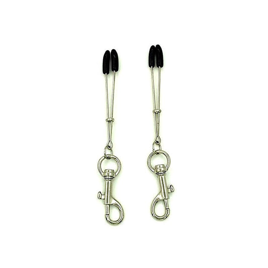 Tweezer Nipple Clamps with Snap Hook - Breast and Nipple Toys