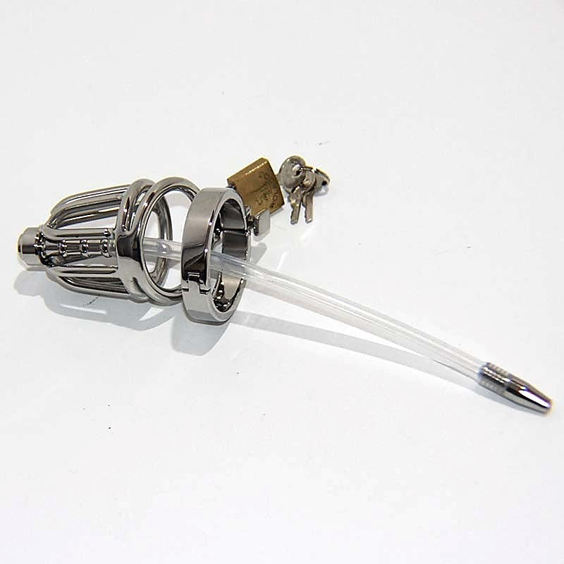 Pisser Steel Chastity Cage by BDStyle - Male Chastity