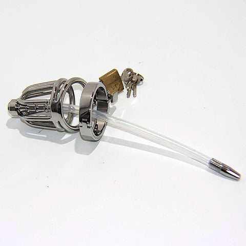 Pisser Steel Chastity Cage by BDStyle - Male Chastity