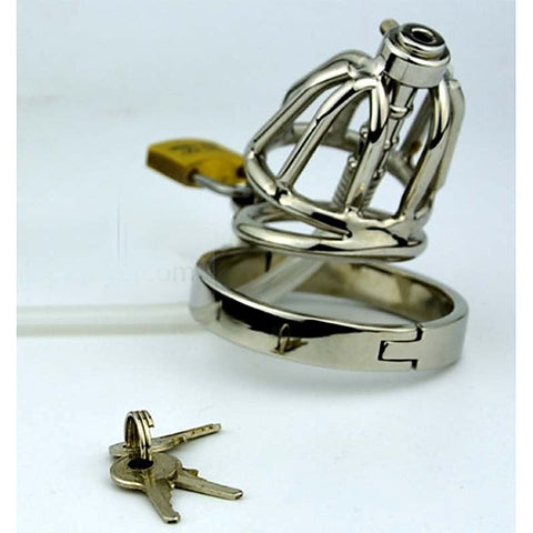Pisser Steel Chastity Cage by BDStyle - Male Chastity