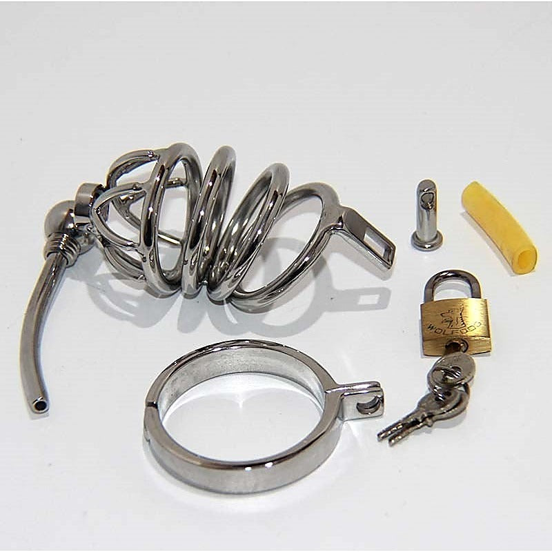 Cock Cage & Penis Plug Small by BDStyle - Male Chastity