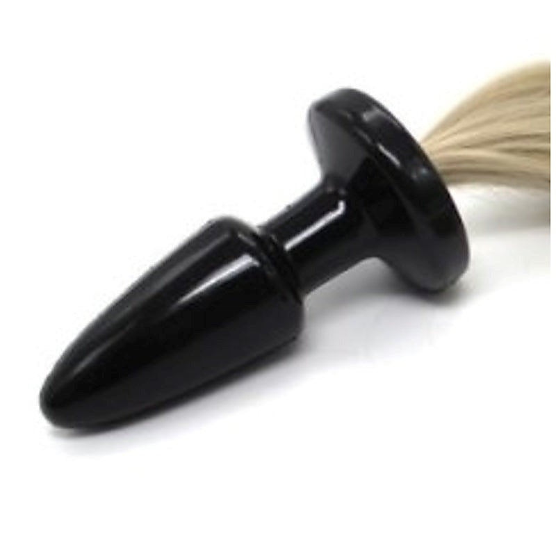 Faux Horse Tail Anal Plug by BDStyle - Steel Sex Toys