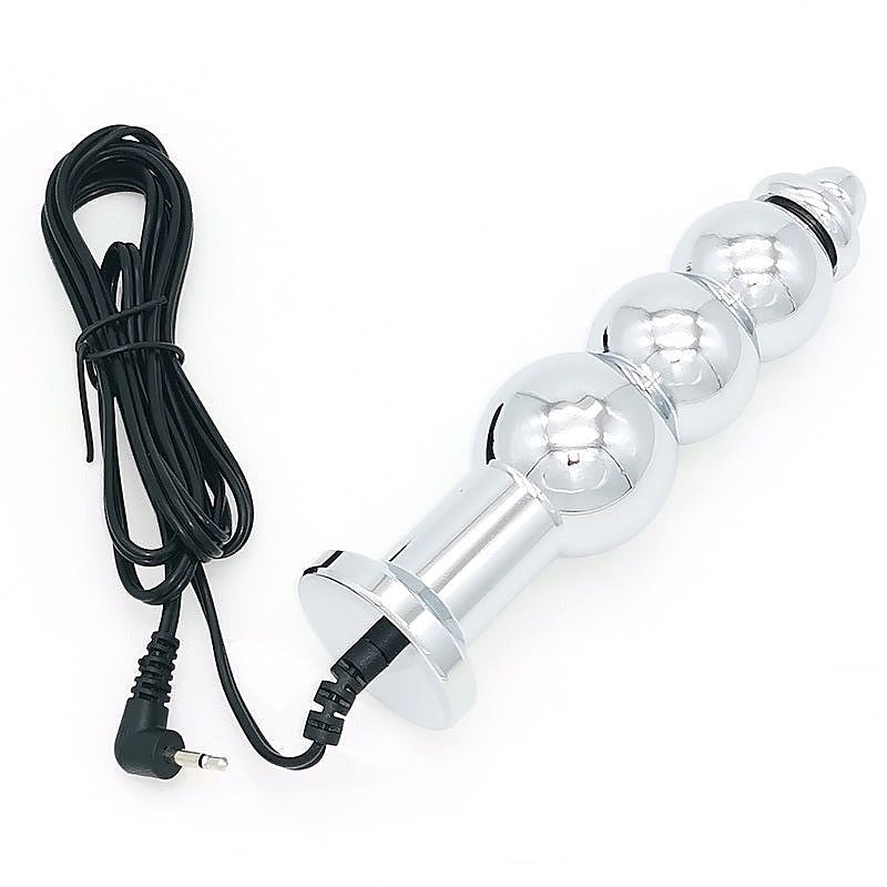 Bipolar Metal Electric Shock Butt Plug - K - Electro Sex