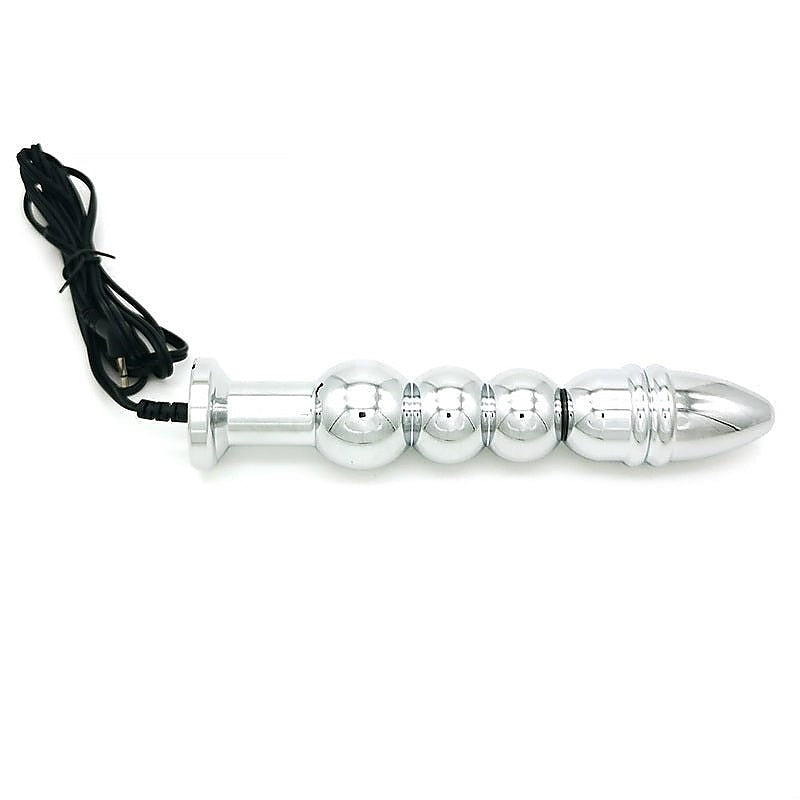 Bipolar Metal Electric Shock Butt Plug - R - Electro Sex