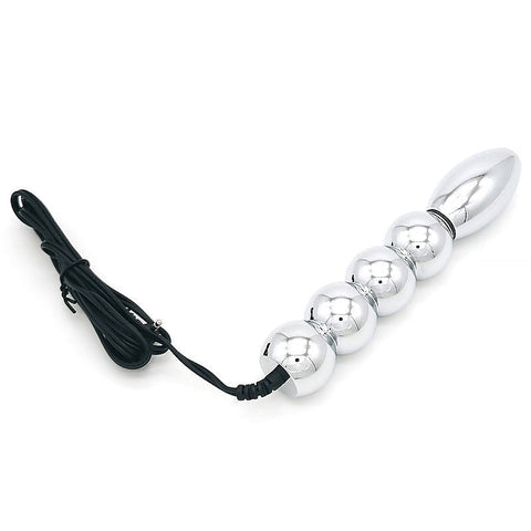 Bipolar Metal Electric Shock Butt Plug - S - Electro Sex