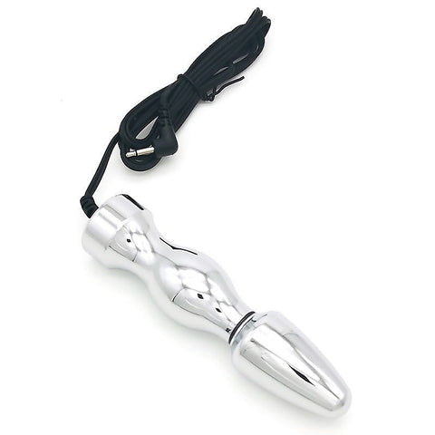 Bipolar Metal Electric Shock Butt Plug - T - Electro Sex