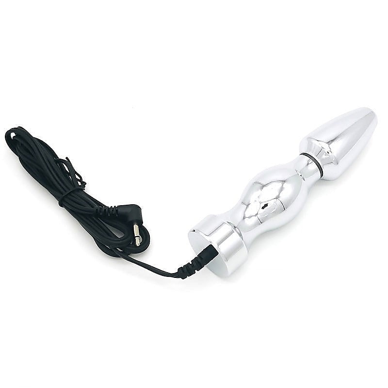 Bipolar Metal Electric Shock Butt Plug - T - Electro Sex