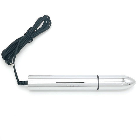 Bipolar Metal Electric Shock Butt Plug - V - Electro Sex