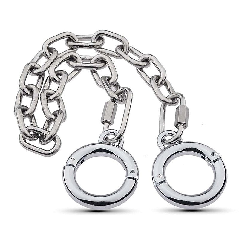 Professional-Grade Adjustable Ankle Restraints By Bdstyle - Steel Sex Toys