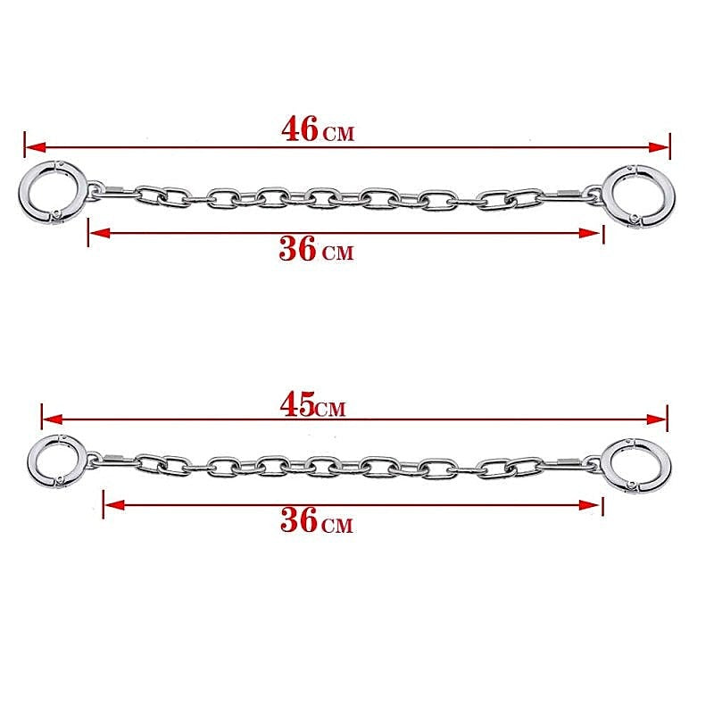Professional-Grade Adjustable Ankle Restraints By Bdstyle - Steel Sex Toys