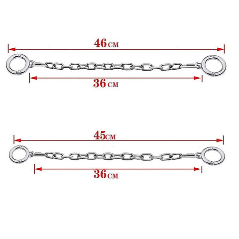Professional-Grade Adjustable Ankle Restraints By Bdstyle - Steel Sex Toys