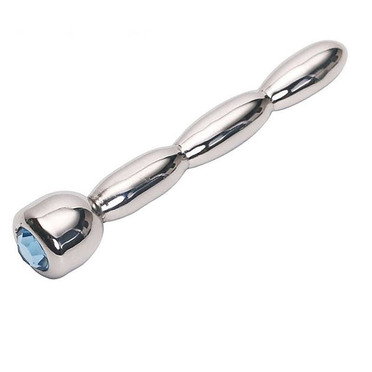 HC Nile Triple Ascending Jewelled Red Penis Plug - Penis Plugs