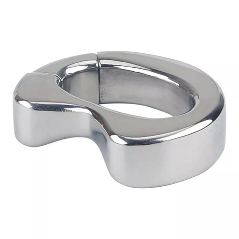 Oval Stainless Steel Ball Stretcher Weight - Steel Sex Toys