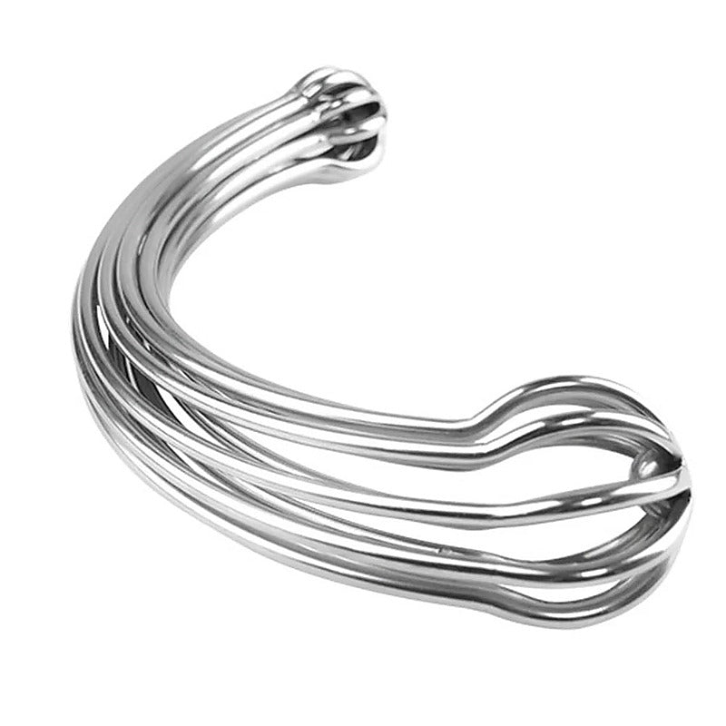 Pure Wand Hollow Out Stainless Steel Butt Plug - Steel Sex Toys