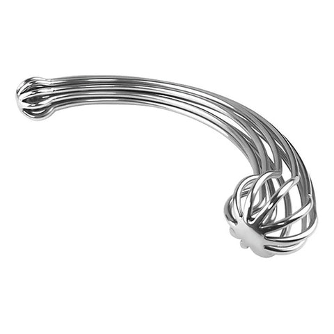 Pure Wand Hollow Out Stainless Steel Butt Plug - Steel Sex Toys