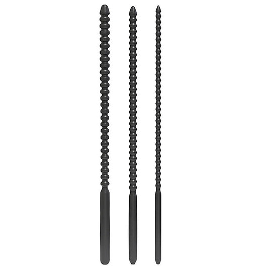 Thread 3 Size Silicone Penis Plug - Penis Plugs