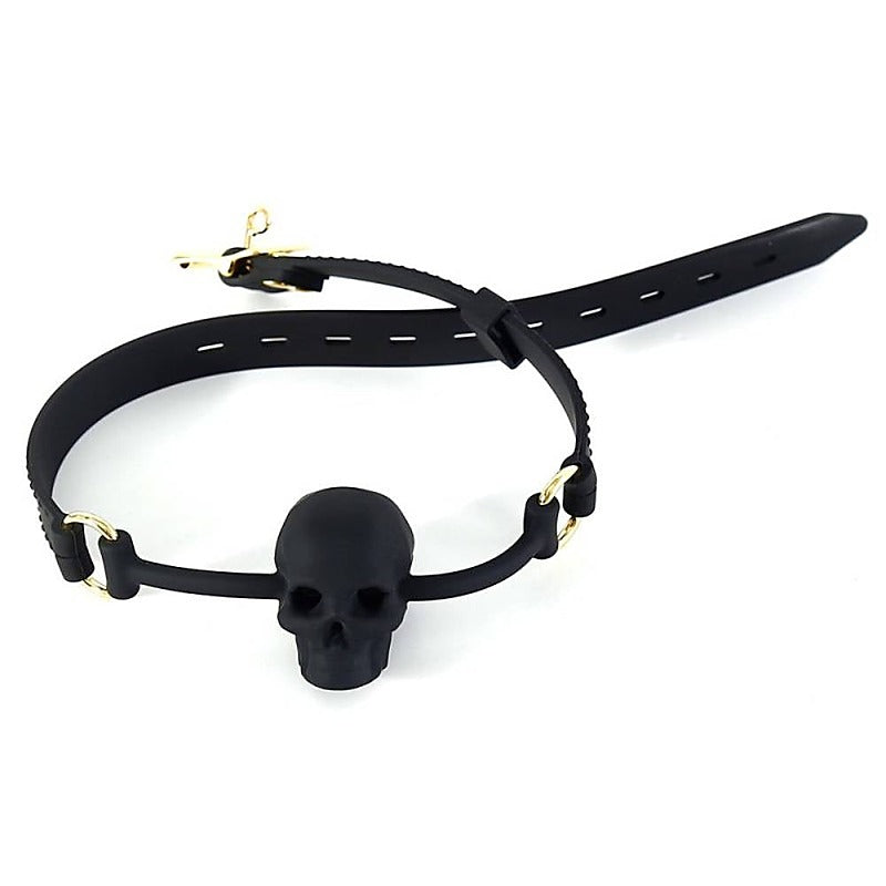 Silicone Human Skull Bdsm Play Mouth Gag By Bdstyle - Bondage Gags and Bits