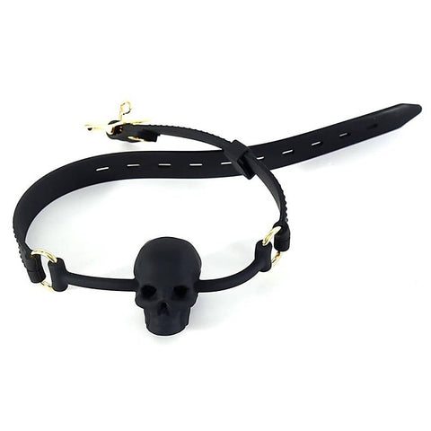 Silicone Human Skull Bdsm Play Mouth Gag By Bdstyle - Bondage Gags and Bits