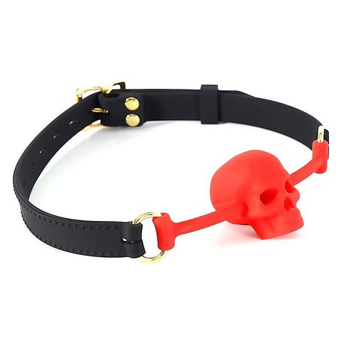 Silicone Human Skull Bdsm Play Mouth Gag By Bdstyle - Bondage Gags and Bits