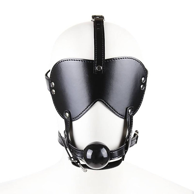 Bondage Gag Harness With Blindfold By Bdstyle - Bondage Gags and Bits